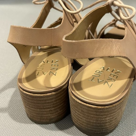 Naturalizer Felicity Lace-Up Beige Sandal Heels | Size 7 - Picture 11 of 11